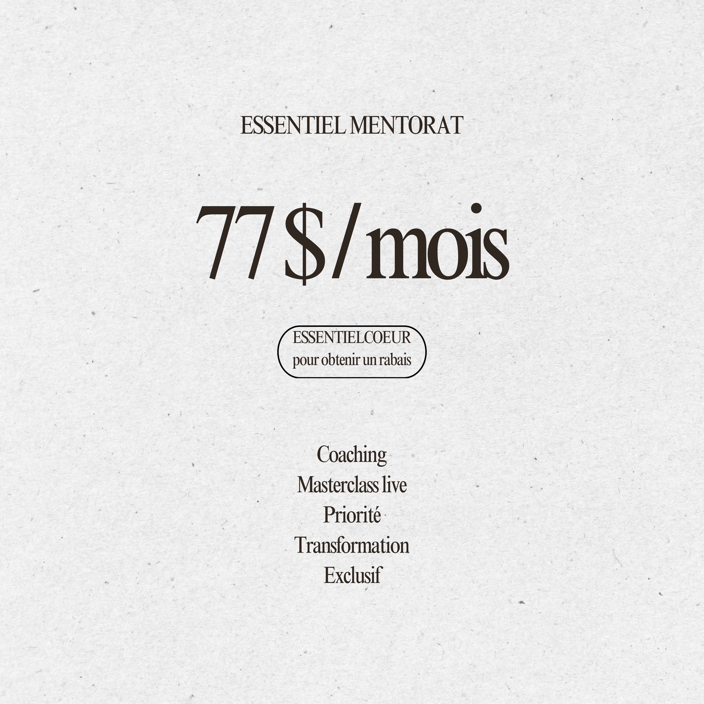 Essentiel - Mentorat